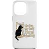 Cat Owner Funny Humor Lover Custodia per iPhone 13 Pro Living My Best Feral Fantasy, amante dei gatti