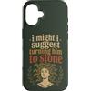 Funny History Adult Joke Humor Mythology Custodia per iPhone 16 Divertente citazione della mitologia di Medusa Mito Greco Umorismo