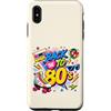 Funny Eighties 80s Costume Party Back to Custodia per iPhone XS Max Pattino a rotelle Boombox retrò vintage anni '80