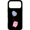 Pig piglet sow grunt animal creature nat Custodia per iPhone 17 Pro Max Piggy Mosche con Palloncini