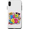 Funny Eighties 80s Costume Party Back to Custodia per iPhone XS Max Back to 80s Nostalgia Roller Skate Boombox Cassette Anni Ottanta