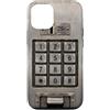 Random Galaxy Custodia per iPhone 12/12 Pro Vintage Payphone Keypad 25 Cent Telefono Retrò Nostalgia