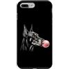Vintage Doberman Bubblegum Aesthetic Sty Custodia per iPhone 7 Plus/8 Plus Gomma da masticare rosa Doberman, simpatica grafica per amanti dei cani