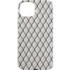 The Print Edit Custodia per iPhone 15 Plus Porcellana a rete nera - Goth Gothic Skin Bianca