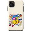 Funny Eighties 80s Costume Party Back to Custodia per iPhone 11 Pro Max Pattino a rotelle Boombox retrò vintage anni '80