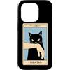 Death Tarot Card Black Cat Witchy Hallow Custodia per iPhone 15 Pro Tarocchi Gatto Nero Morte Strega Gatto
