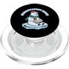 Polar Winter Reading Lover Snow Cute Gif Modalità di ibernazione dell'orso accogliente: tè, libro e atmosfera fredda PopSockets PopGrip per MagSafe