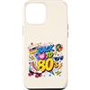 Funny Eighties 80s Costume Party Back to Custodia per iPhone 12 Pro Max Pattino a rotelle Boombox retrò vintage anni '80