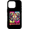 Cosmic Zodiac Co. Custodia per iPhone 16 Pro Colorful Vaporwave Gemelli zodiacali Gemelli Astrologia colorata