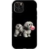Vintage Shih Tzu Bubblegum Aesthetic Sty Custodia per iPhone 11 Pro Gomma da masticare rosa Shih Tzu, simpatica grafica per amanti dei cani