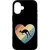 kangaroo marsupial Australia outback ani Custodia per iPhone 16 Cuore con Kangaroo Australia Outback Animal