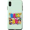 Funny Eighties 80s Costume Party Back to Custodia per iPhone XS Max Back to 80s Nostalgia Roller Skate Boombox Cassette Tape anni '80
