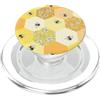 Bees Floral Flower Cute Honeycomb Estetica Honeybee Fiore Floreale Carino Api Collage A Nido D'ape PopSockets PopGrip per MagSafe