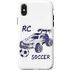 Funny RC Car Gifts for Men and Women Custodia per iPhone X/XS RC Auto Calcio Telecomando Racing RC Calcio