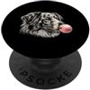 Vintage Ausie Bubblegum Aesthetic Style Gomma da masticare rosa Australian Shepherd, simpatica grafica per amanti dei cani PopSockets PopGrip Adesivo