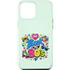 Funny Eighties 80s Costume Party Back to Custodia per iPhone 12 Pro Max Pattino a rotelle Boombox retrò vintage anni '80