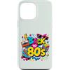 Funny Eighties 80s Costume Party Back to Custodia per iPhone 13 Pro Max Pattino a rotelle Boombox retrò vintage anni '80
