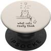 Teacher & Classroom Co. Divertente Gatto Fisica Gravità Scienza Umorismo PopSockets PopGrip Adesivo