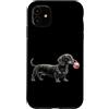 Vintage Dachshund Bubblegum Aesthetic St Custodia per iPhone 11 Bassotto rosa Bubble Gum carino cane amante grafica donne