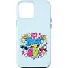 Funny Eighties 80s Costume Party Back to Custodia per iPhone 12 Pro Max Cassette Boombox Roller Skate Cube, stile retrò, stile vintage, anni '80