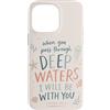 Faith Based Bible Verse Apparel Custodia per iPhone 14 Pro Max Versetto della Bibbia Cristiana Acque profonde Isaia 43:2