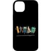 Math Teacher Classroom Fun Custodia per iPhone 14 Plus Carino Strumenti Matematica Calcolatrice Righello Geometria Insegnante