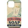 Random Galaxy Custodia per iPhone 12 Pro Max Sapone extra forte per pensieri sporchi vintage umorismo bagno