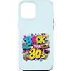 Funny Eighties 80s Costume Party Back to Custodia per iPhone 12 Pro Max Back to 80s Nostalgia Roller Skate Boombox Cassette Tape anni '80