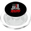 Funny Car Racing Gifts Racing Fans Car E Vintage Bandiera Americana Corsa A Scacchi Auto Da Corsa Fan PopSockets PopGrip per MagSafe