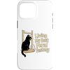 Cat Owner Funny Humor Lover Custodia per iPhone 16 Pro Max Living My Best Feral Fantasy, amante dei gatti