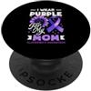 Alzheimer's Awareness Purple Ribbon Appa Indosso Viola Per Il Supporto Di Mia Mamma Alzheimer PopSockets PopGrip Adesivo