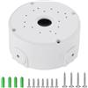 JCRWXP 12 × 5cm Impermeabile Scatola Derivazione Esterna, Scatola Porta Cavi Bianco Kit, con Tenditori e Viti Bianchi, Adatto per la Sorveglianza con Telecamera Dome