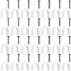 LABUYI 100 Pezzi Fermacavi,Fermacavo con Chiodo,Graffette Clip per Cavi(4mm)