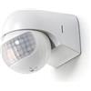Generico Rilevatore di Movimento Esterno IP44, Montaggio a Parete, LED adatto, programmabile, Sensore Infrarossi, orientabile, Portata 12m / 180°Bianco (Bianco)