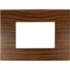 puntoluceled Placca Slim Flat compatibile con BTicino Axolute Air 3 moduli Radica - Cornice frontale da incasso cassetta 503