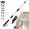 POPETPOP Kit sistema di ganci estraibili per soffitta con asta telescopica in alluminio, asta estensibile per scala, per casa, garage e camper