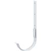 INEFA 1x Staffa per grondaia semicircolare 150mm Bianco | Supporto grondaia in acciaio zincato, accessorio grondaia, montaggio a incastro facile, Made in Germany
