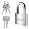 KAWAHA 41/40KD-5SK 1-9/16 pollici (40 mm) Lucchetto in acciaio inossidabile ad alta sicurezza con chiave per uso sia interno che esterno (alta resistenza, antiruggine) (40 mm