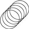 PATIKIL 95mmx90mmx2mm Nitrile Gomma O-ring, 5pz Metrico Meccanico Sigillatura Guarnizioni, Nero