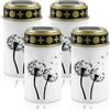 GBKDQQ 4 luci a LED per sepoltura di cimitero, impermeabili, alimentate a batteria, per esterni