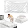 Jiavlyx Sacchetti sottovuoto per materassi, 180 × 100 cm, materasso, riutilizzabile Mattress Vacuum Bag, materassi sacchetti sottovuoto, per materassi, vestiti, copriletti