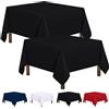 Utopia Kitchen Square Table Cloth 2 Pack [70x70 Inches, Black] Tablecloth Machine Washable Fabric Polyester Table Cover for Dining, Buffet Parties, Picnic, Events, Weddings and Restaurants