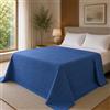 Generico FORTE - Gran Foulard per Divano Telo Copridivano in Tessuto Misto Cotone (250x280) Telo Copritutto Perfetto come Coperta Copriletto Leggero Tinta Unita (Denim)