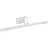 PAPUQ Applique LED da parete per illuminare quadri, specchi, murales, 8 W stile tradizionale ed elegante, tono di luce calda 3000 K, colore bianco, completamente articolato e girevole. 50 cm