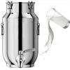 aliooila contenitore olio con rubinetto 10 litri tanica acciaio inox per olio distributore di bevande for conservare liquidi e solidi,capacity-5liter