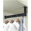 ENHEN Bastone Armadio Appendiabiti Asta Organizer Valet Armadio Soffitto-Parete - Altezza Regolabile