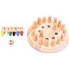 Natureich Nature Memory Jeu en bois avec personnages/repère Montessori Jouet pour le développement des Rappel & apprendre de couleurs avec figurines en bois naturel enfants à partir de 3 ans/multicolore