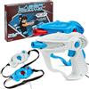 Relsy Laser Command! Un 2 Giocatori Infrarossi Laser Tag Tiro Gioco, 2 Set Di Pistole E Obiettivi (1, Rosso & Blu)