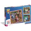 Clementoni - Puzzle 3x48 Pezzi Supercolor, per Bambini 4+ Anni, Illustrazione Disney Pixar Toy Story 5, Idea Regalo, Square Box, Made in Italy, 25327