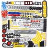 Habow 1085pcs Technic-Parts Gears-Axle-Pin-Connector Compatibile con Lego-Technic Ammortizzatore Ruote Catena Maglie Telaio Giunti Cam Worm Ingranaggi Sterzo differenziale. Pezzi MOC per.